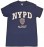 NYPD Full Chest Color Shield Navy Tee