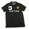 Black New York 3 Series Polo