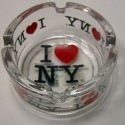 I Love NY Small Glass Ashtray