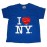 I Love NY Royal Blue Youth T-Shirt