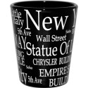 NYC "White Letters" Shot Glass