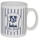 NY Baseball Pinstripe 4 oz Mini Mug