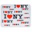 I Love NY Repeat White Mouse Pad