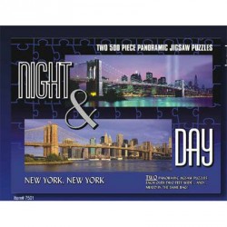 NYC Night & Day Panoramic Jigsaw Puzzles