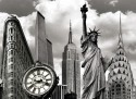 New York Landmarks Collage Photo Magnet