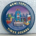Times Square Round Poly Magnet