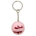 NYC Pink Princess Baseball Keychain