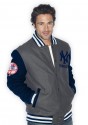 Yankees wool varsity jacket- front