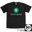 NYC Subway Line-6 Train Mens Tee