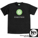 NYC Subway Line-G Train Mens Tee
