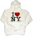 White I Love NY Emb Sweatshirt