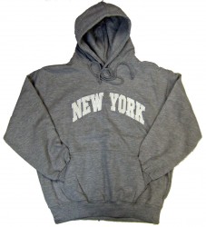 New York Charcoal Zipper Hoodie