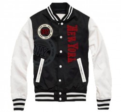 NYC Black Varsity Jacket