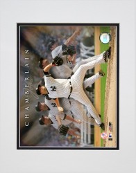 Joba Chamberlain In Motion Matted 8x10