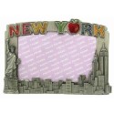 NY Apple Icons 4 x 6 Metal w/ Glitter Frame