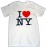 White I Love NY Tee Shirt