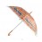 NYC Clear Neon Orange Umbrella
