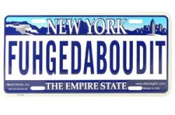 Fuhgedaboudit NY License Plate