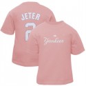 Yankees Jeter Pink Name & Number Newborn Tee