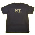 NY Armani Font Navy Tee