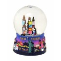 NYC Times Sq. Purple 45mm Snowglobe