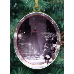 Snowy Empire State Double Sided Ornament