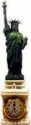 10" Statue of Liberty Statuette w/Clock