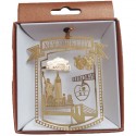 NYC Skyline Framed Gold Foil Ornament
