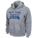Yankees "Arch Classic" Full Zip Ash Hooded Sweatshirt