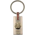 Big Apple Red Stones Keyring