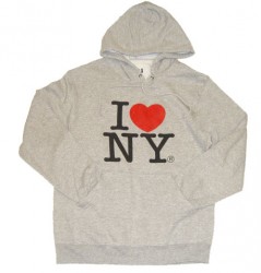I Love NY Ash Hooded Sweatshirt