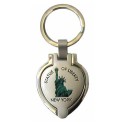 Statue of Liberty Heart Shaped Keychain