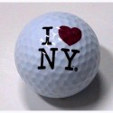 I Love NY White Golf Ball