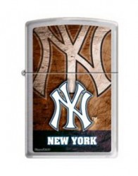NY Yankees Satin Chrome Zippo