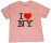 I Love NY "Classic" Pink Kids Tee