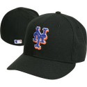New Era Mets 59FIFTY Black Authentic Game Cap