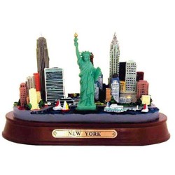 Mini Oval NYC Color Skyline Model