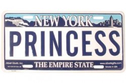 Princess License Plate