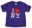 I Love NY "Classic" Purple Kids Tee size XS