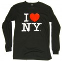 I Love NY Long Sleeve Shirt in Black