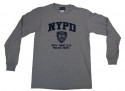 NYPD Full Chest Ash LS Tee