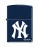 NY Yankees Logo Navy Matte Zippo