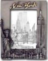 NY Skyline Pewter Picture Frame #1