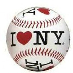 I Love NY White Baseball