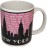 NY Grey Skyline Pink Shaded 11oz Mug