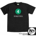 NYC Subway Line-4 Train Mens Tee