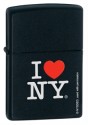 I Love NY Black Matte Zippo