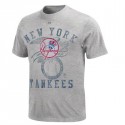 Yankees "Concentration" Grey Heathered Mens T-Shirt