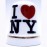 I Love NY White Thimble