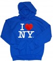I Love NY Royal Blue Hooded Sweatshirt